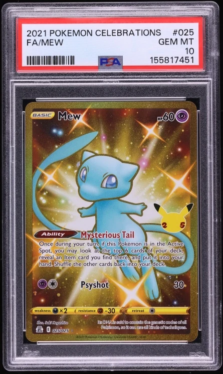 2021 Celebrations Mew (Gold) #025