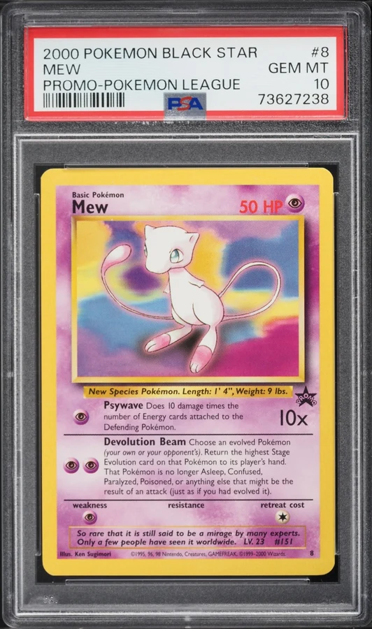 1999 Black Star Promo Mew #8