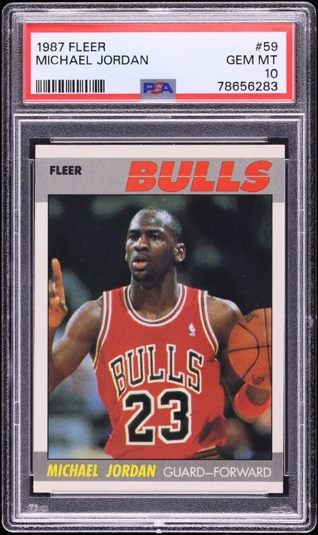 1987 Fleer Michael Jordan #59 PSA 10