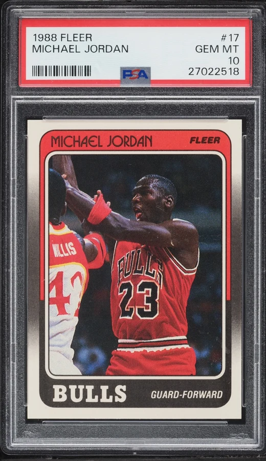1988 Fleer Michael Jordan #17 PSA 10