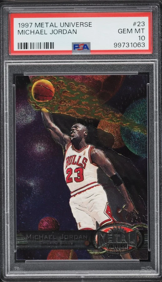 1997 Metal Universe Michael Jordan #23 PSA 10