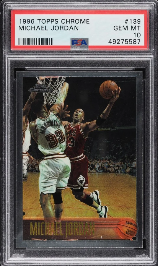 1996 Topps Chrome Michael Jordan #139 PSA 10