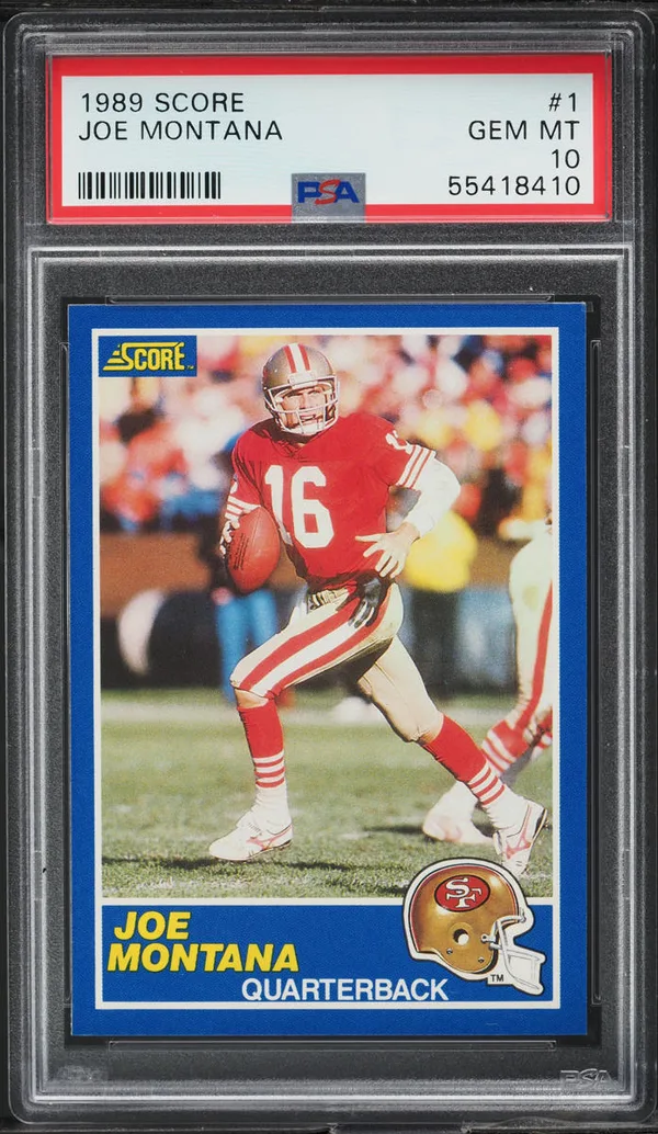 1989 Score Joe Montana #1 PSA 10