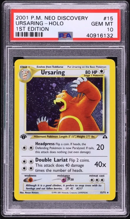 2001 Neo Discovery 1st Edition Ursaring #15 PSA 10