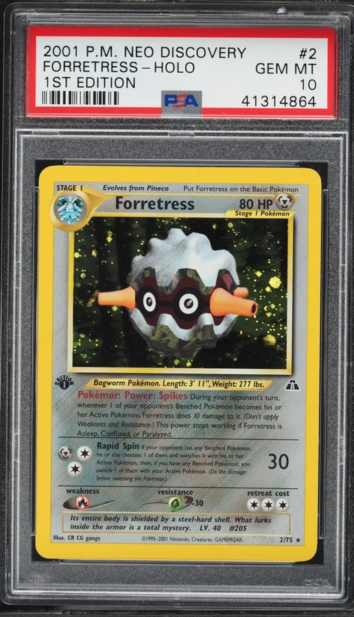 2001 Neo Discovery 1st Edition Forretress #2 PSA 10