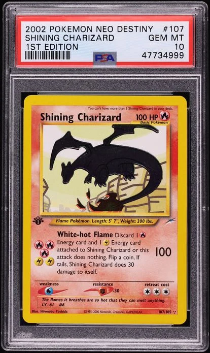 2002 Neo Destiny 1st Edition Shining Charizard #107 PSA 10