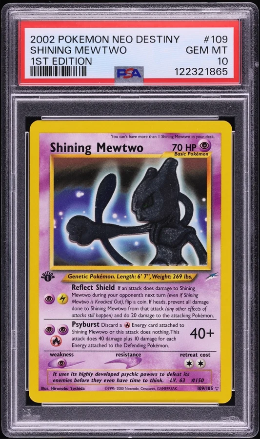 2002 Neo Destiny 1st Edition Shining Mewtwo #109 PSA 10