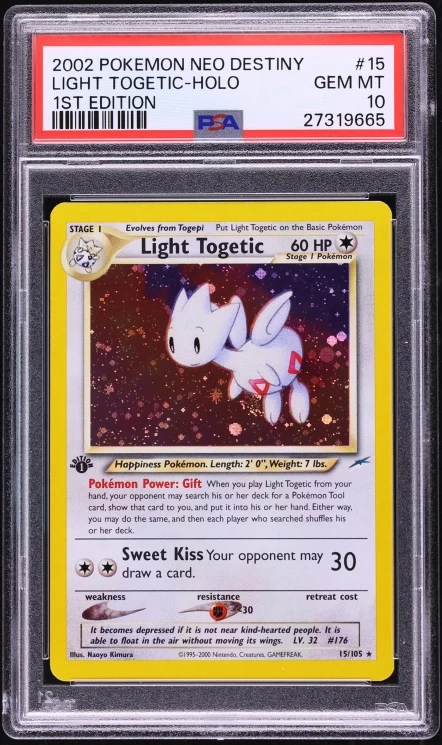 2002 Neo Destiny Unlimited Light Togetic #15 PSA 10