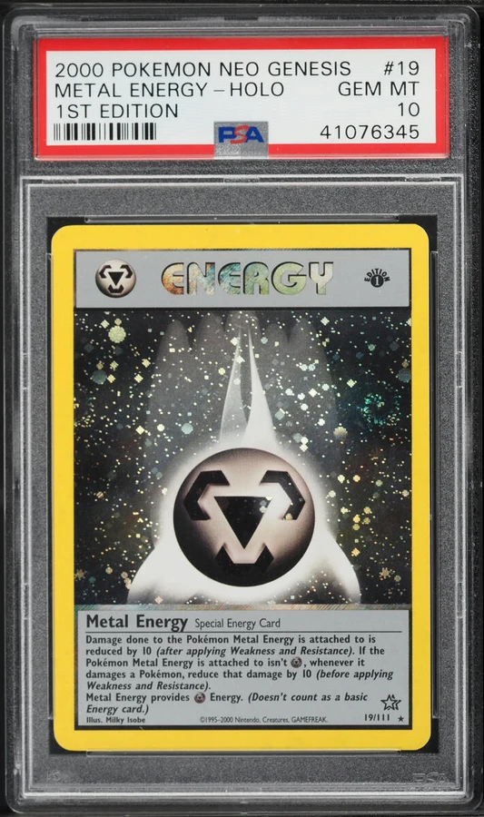 2000 Neo Genesis 1st Edition Metal Energy #19 PSA 10