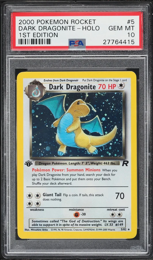 2000 Team Rocket 1st Edition Dark Dragonite #5