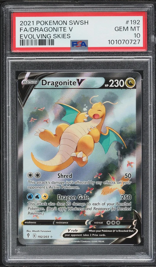 2021 Evolving Skies Dragonite V (Alt Art) #192