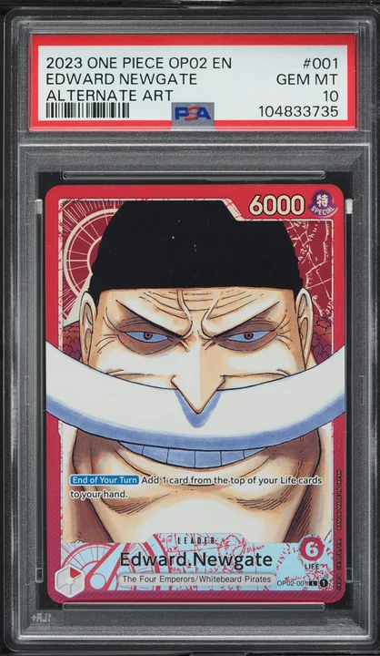 2023 OP02 Paramount War Edward Newgate Alt Art #OP02-001 PSA 10
