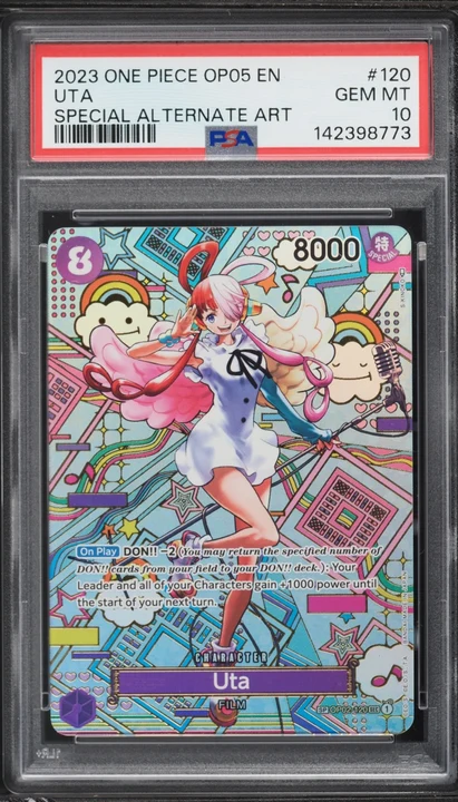 2023 Awakening of the New Era SP Alt Art Uta #OP02-120 PSA 10