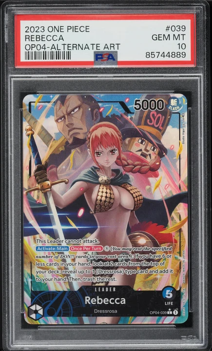 2023 OP04 Kingdoms of Intrigue Rebecca Alt Art #OP04-039 PSA 10