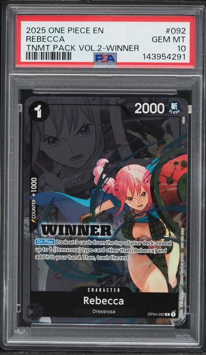 2023 OP04 Kingdoms of Intrigue Volume 2 Winner Rebecca #OP04-092 (Winner) PSA 10