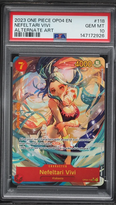2023 OP04 Kingdoms of Intrigue Nefeltari Vivi SEC #OP04-118 PSA 10
