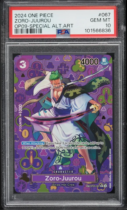 2023 OP05 Awakening of the New Era Zoro-Juurou SP #OP05-067 PSA 10