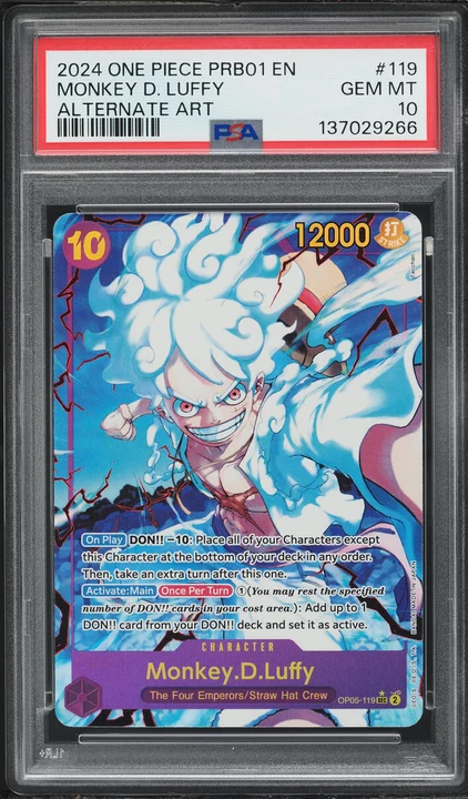 2023 OP05 Awakening of the New Era Monkey D. Luffy Alt Art #OP05-119 PSA 10