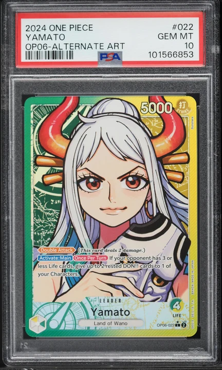 2024 OP06 Wings of the Captain Yamato Alt Art #OP06-022 PSA 10