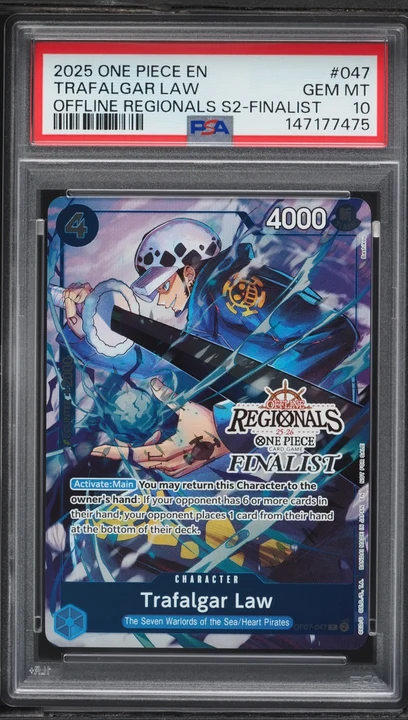 2024 OP07 500 Years in the Future Season 2 Finalist Trafalgar Law #OP07-047 (Finalist) PSA 10