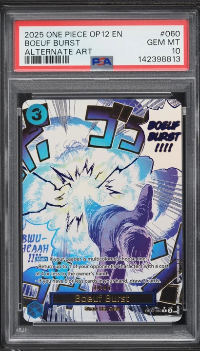 2025 OP12 Legacy of the Master Boeuf Burst Alt Art #OP12-060 PSA 10