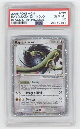 2006 Black Star Promo Rayquaza ex #39
