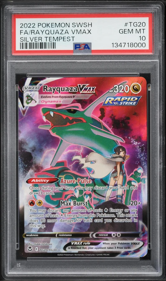 2022 Silver Tempest Rayquaza VMAX #TG20 PSA 10