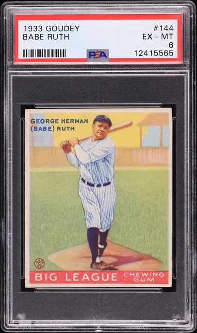 1933 Goudey Babe Ruth #144 PSA 4