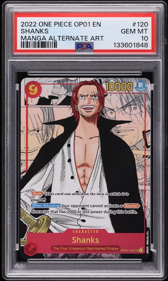 2024 PRB01 Premium Booster Shanks Manga Alt Art #OP01-120