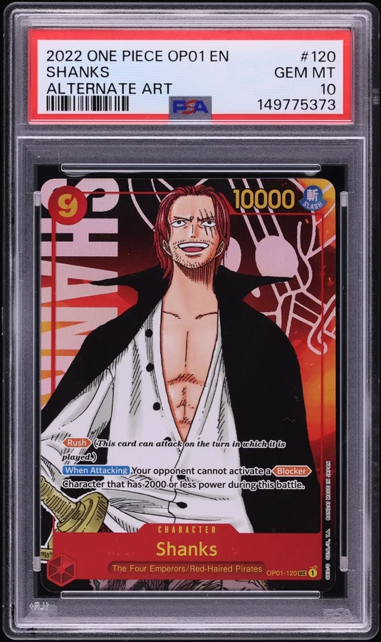 2022 OP01 Romance Dawn Shanks SEC Alt Art #OP01-120