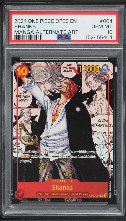 2024 OP09 Emperors in the New World Shanks Manga Rare #OP09-004