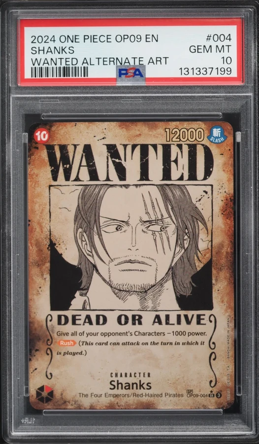 2024 OP09 "Wanted" SP Alt Art Shanks #OP09-004