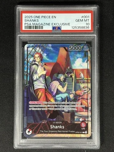 2025 PSA Magazine Exclusive Promo Shanks #OP09-001