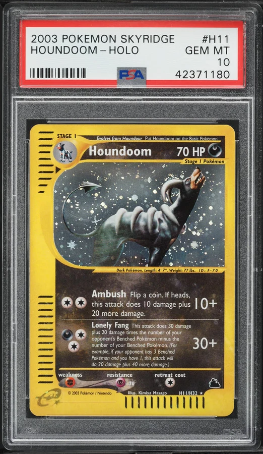 2003 Skyridge Houndoom (Holo) #H11 PSA 10