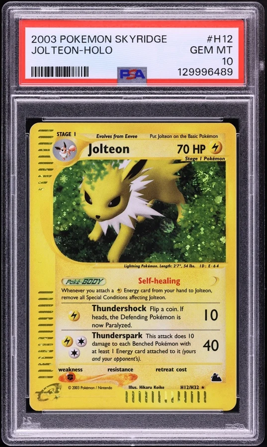 2003 Skyridge Jolteon (Holo) #H12 PSA 10