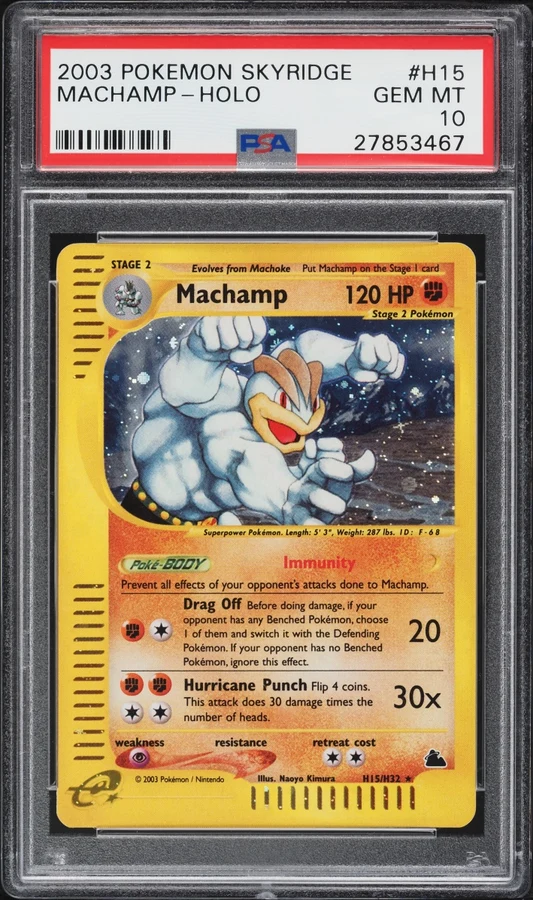 2003 Skyridge Machamp (Holo) #H15 PSA 10