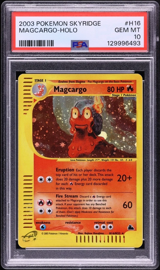 2003 Skyridge Magcargo (Holo) #H16 PSA 10