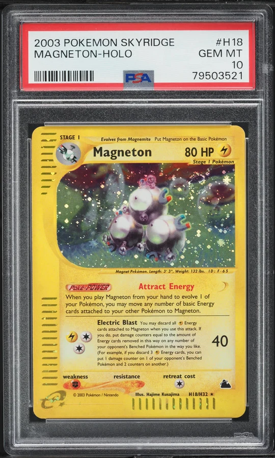 2003 Skyridge Magneton (Holo) #H18 PSA 10