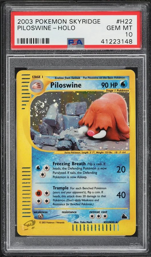 2003 Skyridge Piloswine (Holo) #H22 PSA 10
