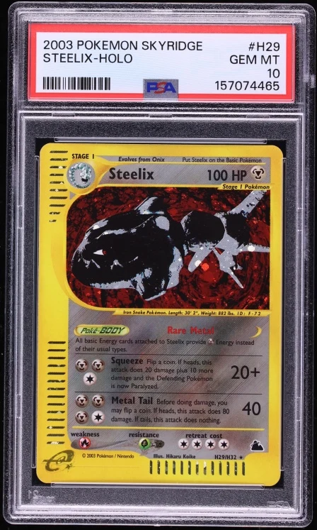 2003 Skyridge Steelix (Holo) #H29 PSA 10
