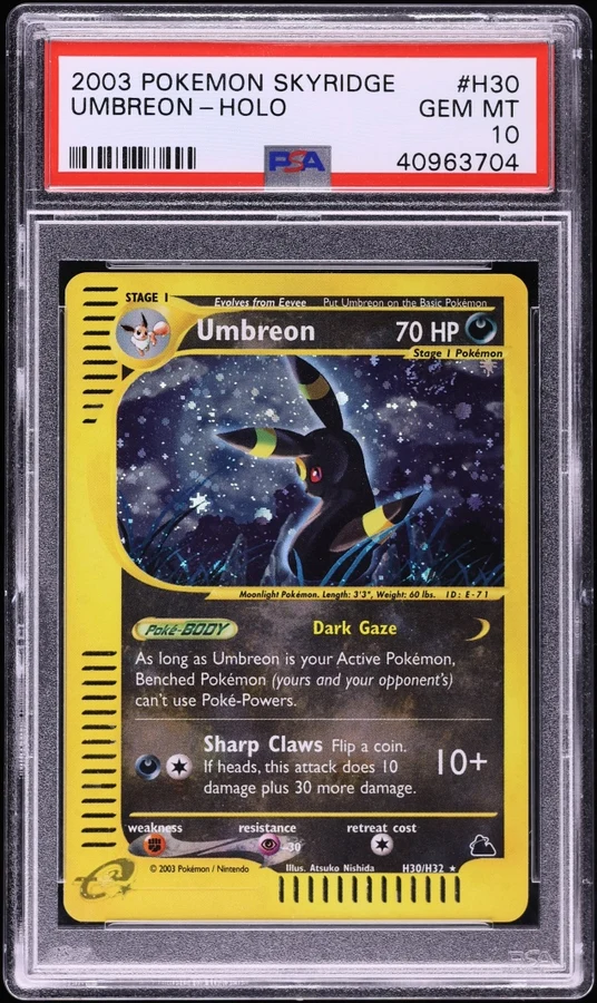 2003 Skyridge Umbreon (Holo) #H30 PSA 10