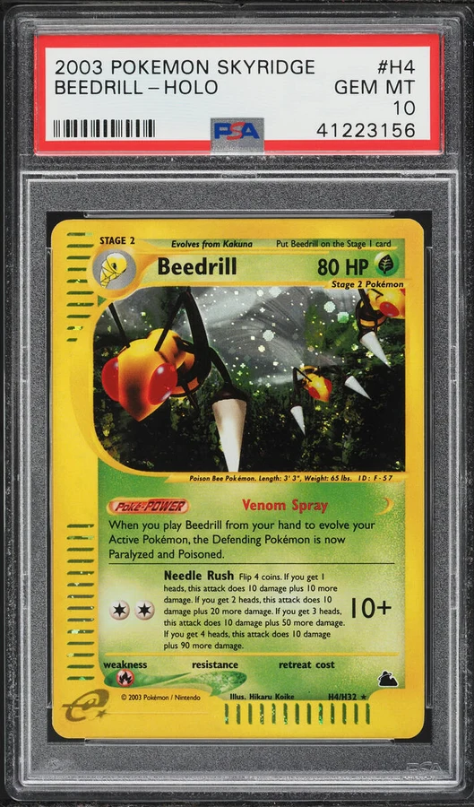 2003 Skyridge Beedrill (Holo) #H4 PSA 10