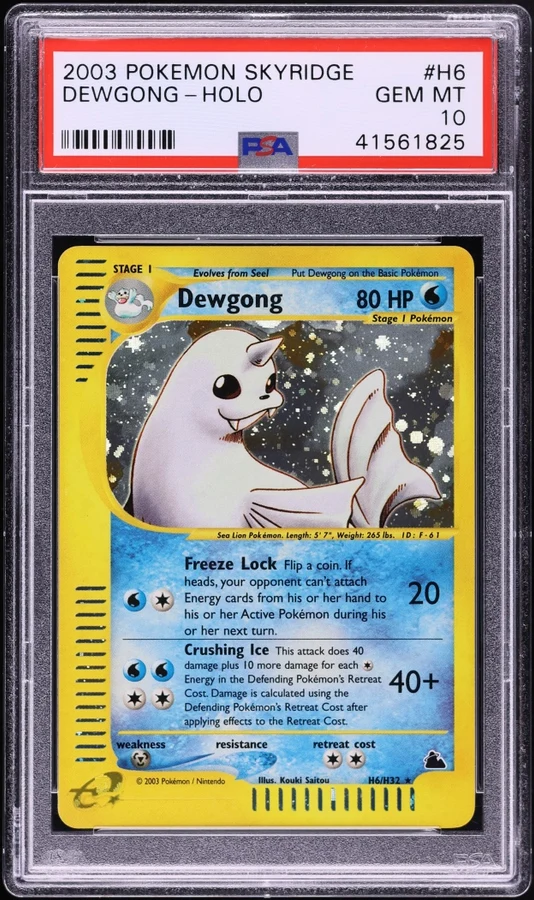 2003 Skyridge Dewgong (Holo) #H6 PSA 10