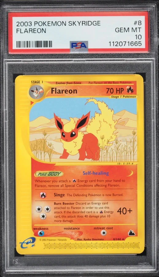 2003 Skyridge Flareon (Holo) #H7 PSA 10