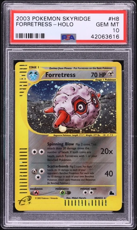 2003 Skyridge Forretress (Holo) #H8 PSA 10