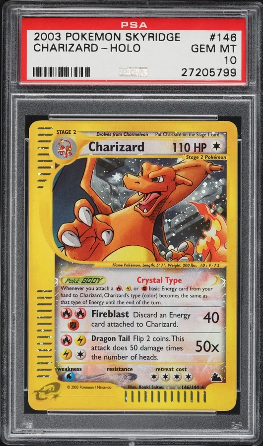 2003 Skyridge Crystal Charizard (Secret) #146 PSA 10