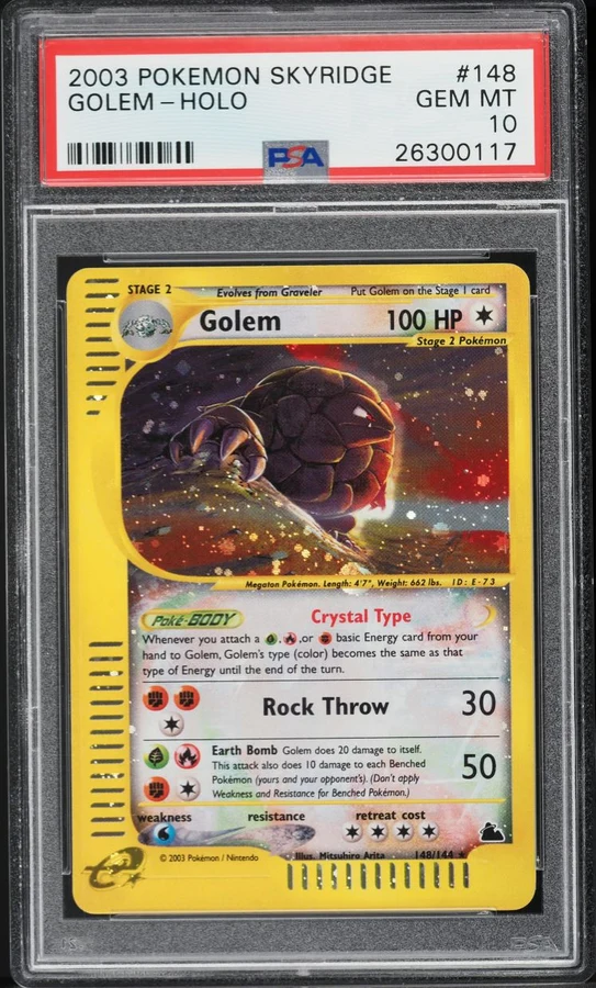 2003 Skyridge Crystal Golem (Secret) #148 PSA 10