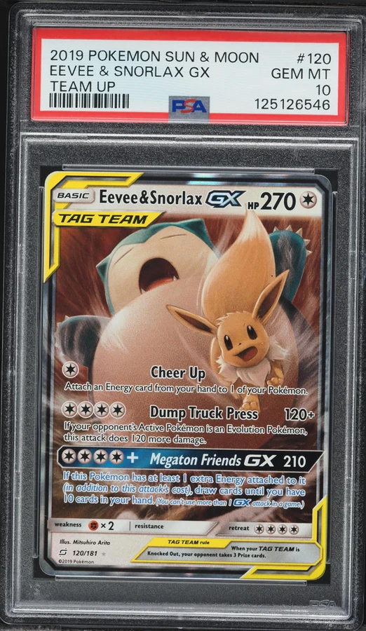 2017 Sun & Moon Snorlax GX (Full Art) PSA 10