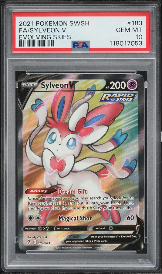 2021 Evolving Skies Sylveon V #183 PSA 10