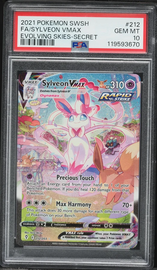 2021 Evolving Skies Sylveon VMAX (Alt Art) #212 PSA 10